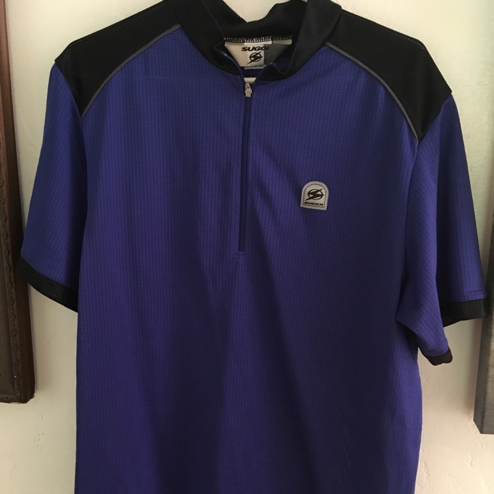 Vintage never worn SUGOI cobalt blue cycle jersey